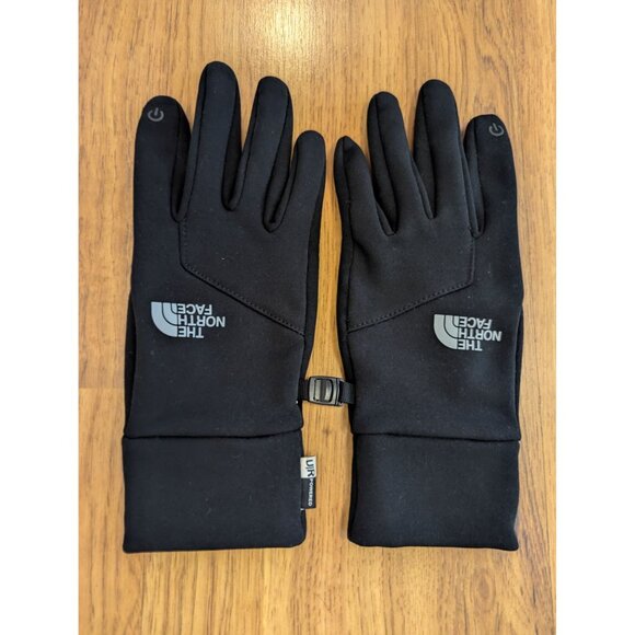 The North Face Womens Etip Gloves Medium Black Touchscreen Compatible - Picture 1 of 5